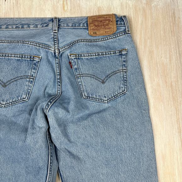 Levi's 501 XX Button Fly Original Fit 100% Cotton Blue Denim Jeans Men's 34X34 - Picture 13 of 14